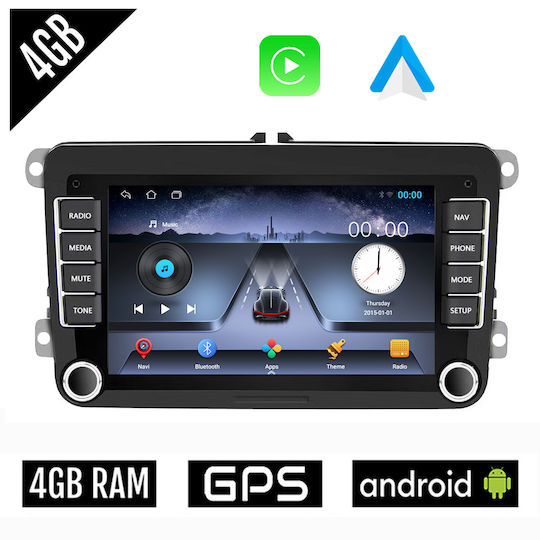 Sistem Audio Auto pentru Seat Leon / Altea / Toledo Skoda Octavia / Superb / Roomster / Fabia / Yeti Volkswagen Magazin online de golf / Polo / Passat 2004-2009 (Bluetooth/USB/WiFi/GPS/Apple-Carplay/Android-Auto) cu Ecran Tactil 7"