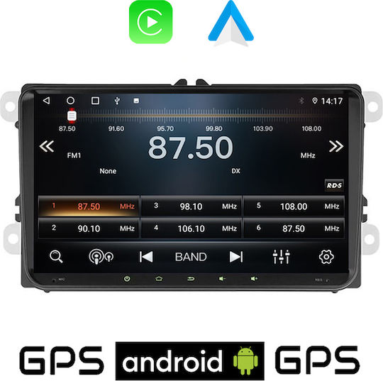 PerVoi Ηχοσύστημα Αυτοκινήτου 2DIN (Bluetooth/USB/WiFi/GPS/Apple-Carplay/Android-Auto) με Οθόνη Αφής 9"