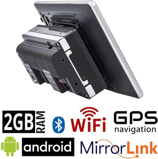 Andowl Car Audio System 2DIN (Bluetooth/USB/WiFi/GPS/Apple-Carplay/Android-Auto) with Touch Screen 10.5"