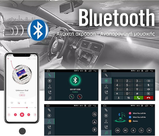 PerVoi Auto-Audiosystem 2DIN (Bluetooth/USB/AUX/WiFi/GPS/Apple-Carplay/Android-Auto) mit Touchscreen 7"
