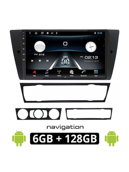 Car Audio System for BMW E90 / E91 / E92 / Series 3 (E91) / Series 3 2005-2012 (Bluetooth/USB/AUX/WiFi/GPS/Apple-Carplay/Android-Auto) with Touch Screen 9"