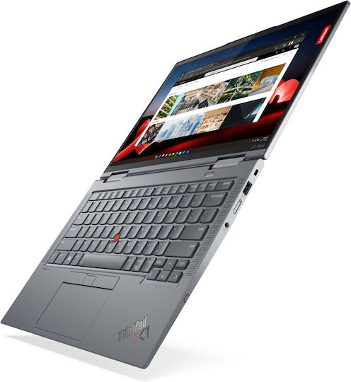 Lenovo ThinkPad X1 Yoga Gen 8 14" IPS FHD+ Touchscreen (i5-1345U/32GB/256GB SSD/W11 Pro) Сив Буреносен (Международен Английски Език Клавиатура)