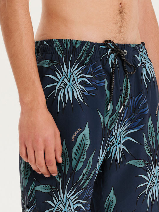 Costume de Baie Bărbați Pantaloni Scurți Albăstrii cu Modele