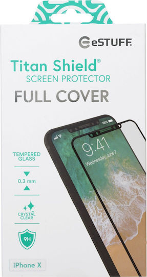 eSTUFF Full Face Tempered Glass Black (iPhone 11 Pro)