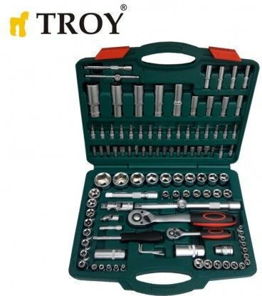 Troy Ратчетни и гнездови гарнитури 1\2" & 1\4" 108бр