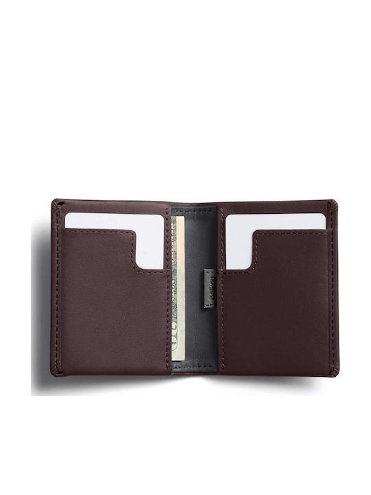 Leather Men's Wallet Cards Purple