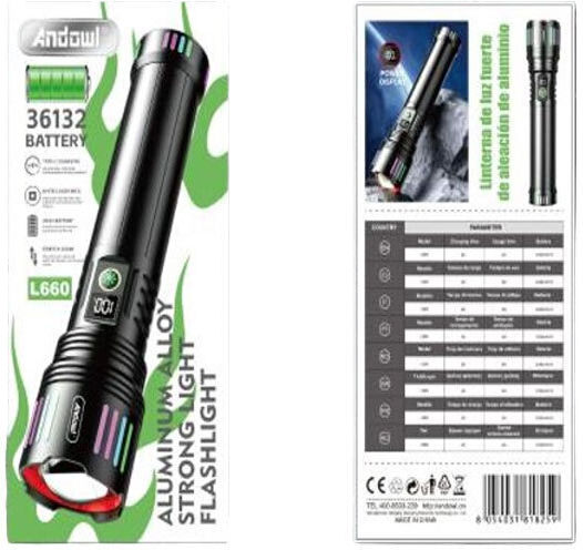 Andowl Wiederaufladbar Taschenlampe LED L660