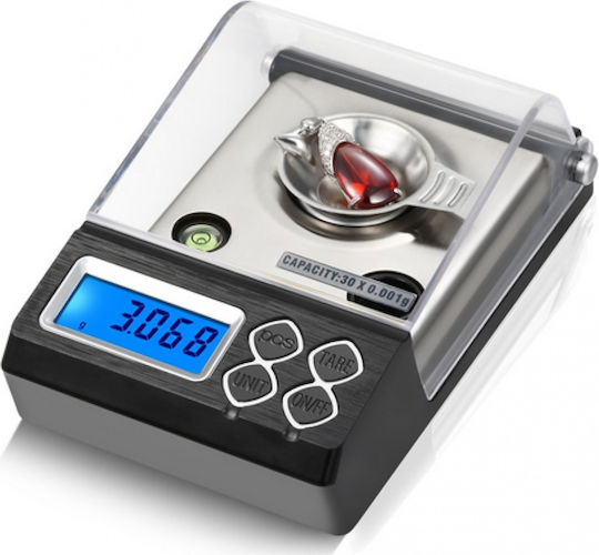 ACP Elektronisch Präzisionswaage mit einer Wiegekapazität von 0.03kg und einer Unterteilung von 0.001gr