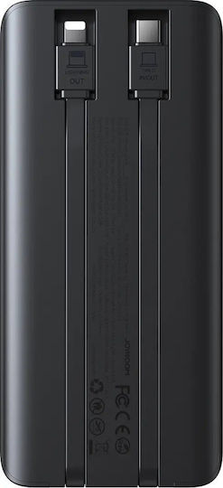 Joyroom JR-PBF19 Външна Батерия 10000mAh 22.5W с USB-A Изходен Порт и USB-C Изходен Порт Power Delivery / Бързо Зареждане Черна
