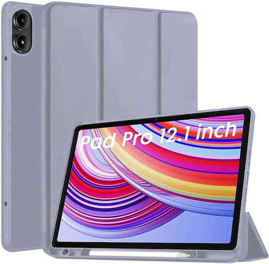 Techsuit Klappdeckel Silikon Lila (Redmi Pad Pro 12.1 / Poco Pad 12.1)