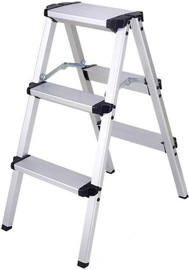 Prostep Step Ladder Aluminum 3 Steps 28cm