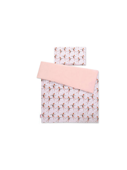 Bobono Παιδική Παπλωματοθήκη Μονή Pink 100x135εκ.