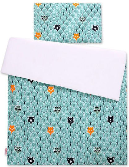 Bobono Set Kinderbettbezug Mint 90x120cm