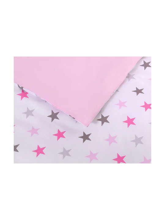 Bobono Kids Duvet Cover Gray, Pink 90x120cm