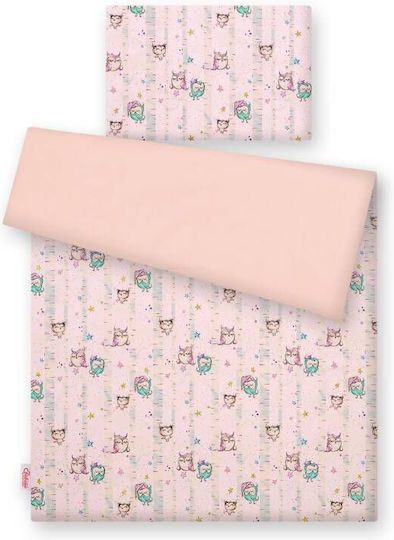 Bobono Детски Плик за Завивка Единичен Powder Pink 100x135бр