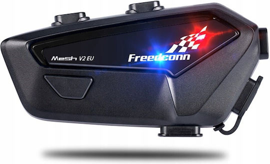 FreedConn FX Pro V2 Μονή Ενδοεπικοινωνία για Κράνος Μηχανής με Bluetooth
