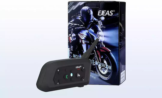 EJEAS V6 PRO+ Single Intercom for Motorcycle Helmet with Bluetooth