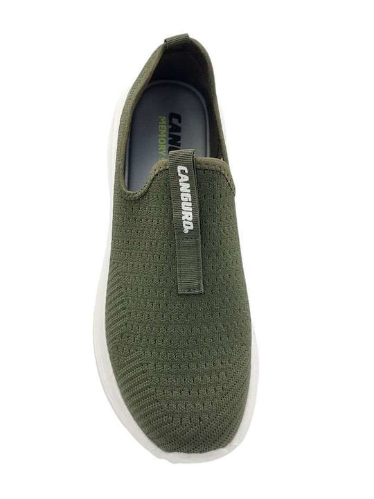 Men's Canvas Slip-Ons Green