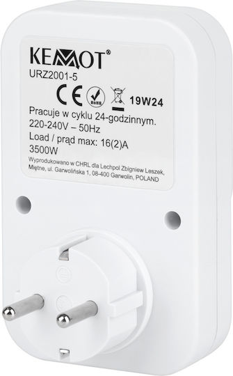 DM Pro TS-WF1 Μηχανικός Χρονοδιακόπτης Πρίζας Ημερήσιος