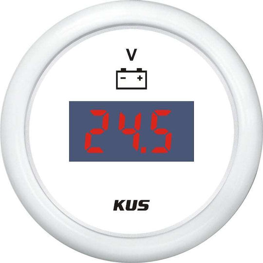 Eval Voltmetru pentru Barcă Voltmetru digital 8-32V alb