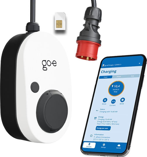 Go-e Gemini flex 2.0 Wall Mounted Three-Phase 11kW Charging Station Type 2