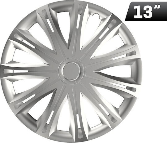 AMiO Auto Radkappen Set Hubcap Spark 1Stück 13" Silber