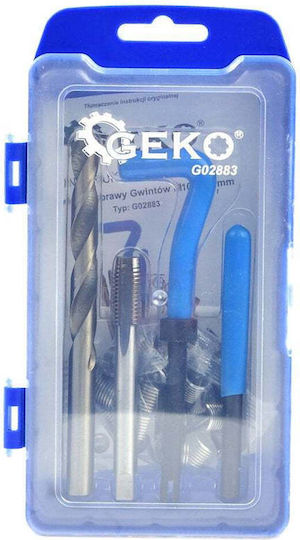 Geko G02883 Комплект За Ремонт На Резби От Стомана 10x1.5mm 30 Бройки