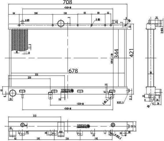 Radiator sport D1spec_d pentru Subaru Impreza 02-07 Rev.a Turboworks