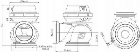 Turbosmart Вейстгейт за кола TS-0506-1041