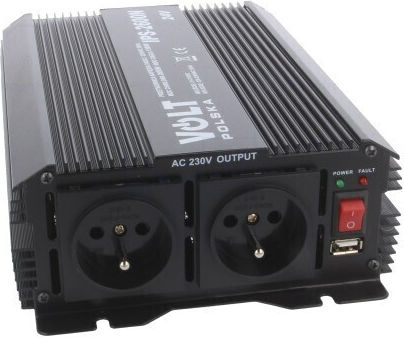 Volt Invertor Auto Modificat Sine Wave 1300W pentru Convertirea 12V DC în 230V AC