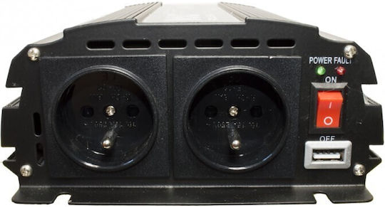 Volt Invertor Auto Modificat Sine Wave 1000W pentru Convertirea 12V DC în 230V AC