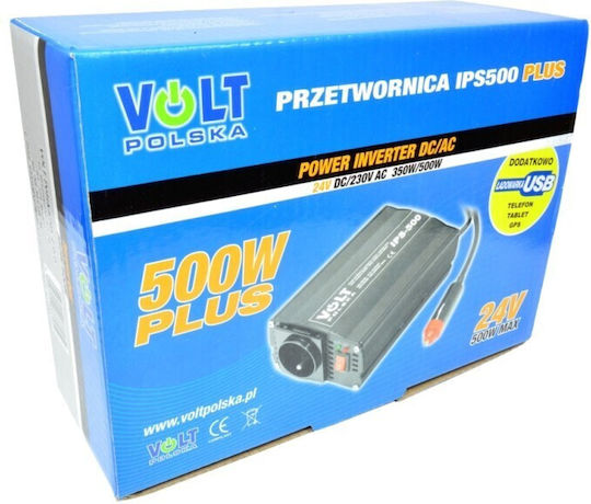 Volt Polska Inverter Αυτοκινήτου Τροποποιημένου Ημιτόνου 500W για 12V DC