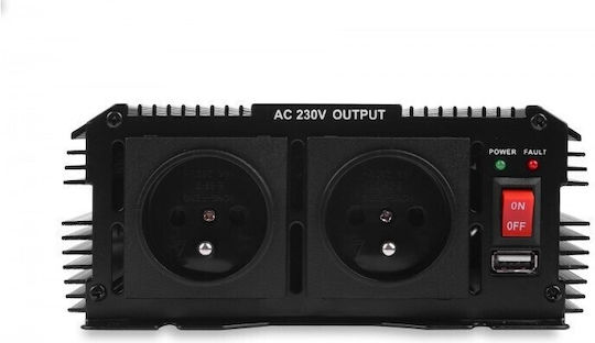 Volt Inverter für Autos Modifizierte Sinuswelle 800W zur Umwandlung von 12V DC in 230V AC