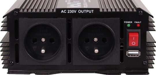 Volt Inverter für Autos Modifizierte Sinuswelle 800W zur Umwandlung von 12V DC in 230V AC