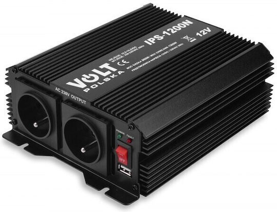 Volt Inverter für Autos Modifizierte Sinuswelle 800W zur Umwandlung von 12V DC in 230V AC
