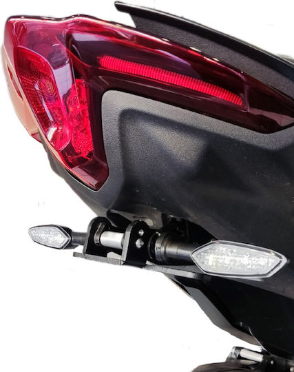 Gref Innovation Klappbare Motorrad-Kennzeichenhalter und -rahmen für Yamaha T-MAX 560 2020-2021