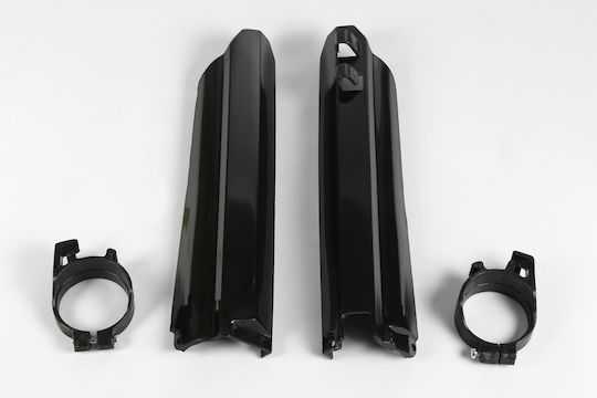 UFO Motorcycle Front Suspension Protectors Yamaha YZ 125 / YZ 250 Black