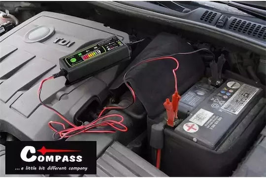 Compass 6/12V 4.2A Car and Motorcycle Battery Charger
