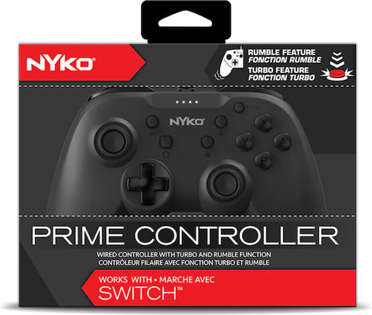 NYKO Prime Wired Gamepad for Switch Black