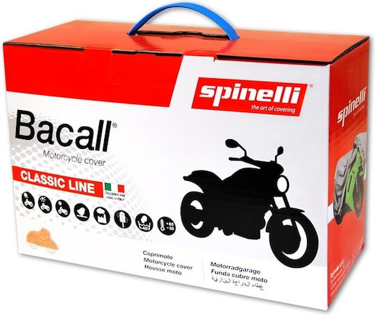 Spinelli Κουκούλα Μηχανής Αδιάβροχη Bogard Ε1 Μ645xΥ344εκ.