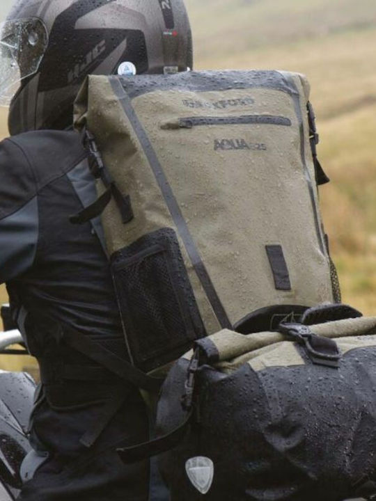 Oxford Reitrucksack Aqua B-25 Khaki/Schwarz Beige 25Es