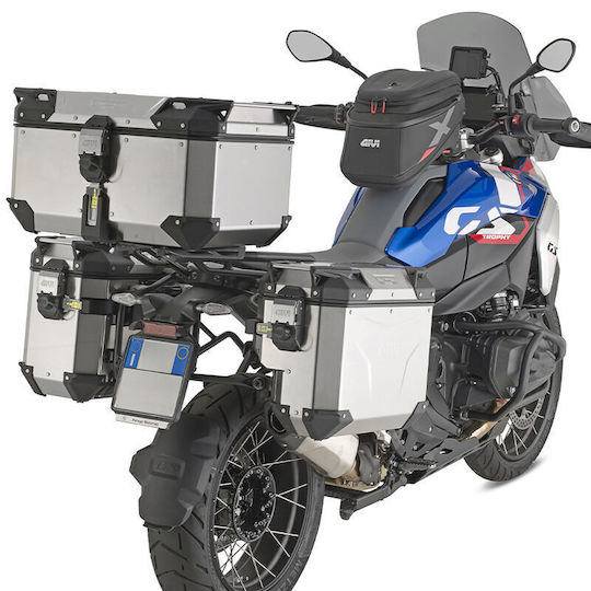 Givi Trekker Monokey Πλαϊνή Βαλίτσα Μοτοσυκλέτας Δεξιά Αλουμινίου 33lt σε Μαύρο Χρώμα