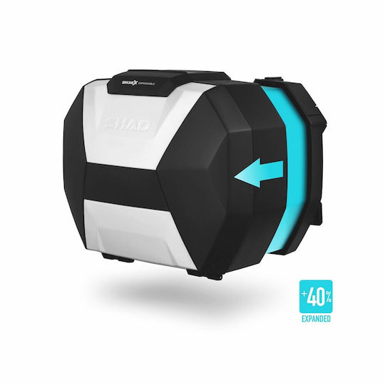 Shad Sh38x Мотоциклетен Куфар 38лт в Сребрист цвят