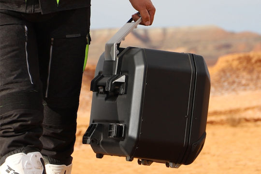 Shad Terra TR36L Πλαϊνή Βαλίτσα Μοτοσυκλέτας Αριστερή Αλουμινίου 36lt σε Μαύρο Χρώμα