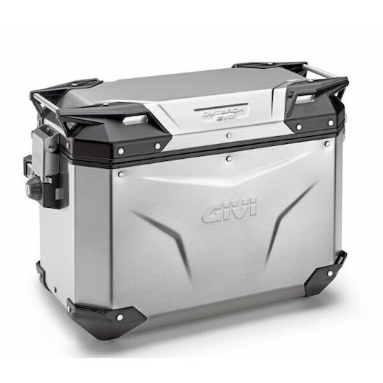Givi Monocheie Geanta Laterala pentru Motociclete Dreapta Aluminiu 48lt in Gri culoare