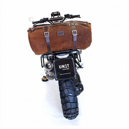 Unit Garage Schwanztasche Motorrad-Softtasche 25Es in Braun Farbe
