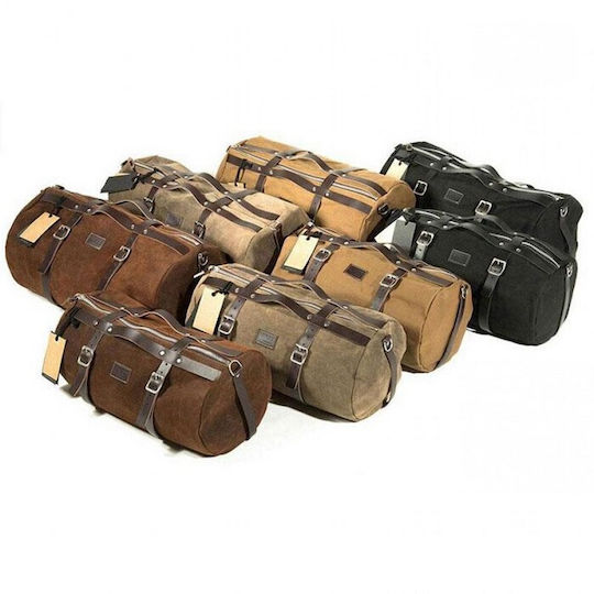 Unit Garage U012 with brown details Waterproof Motorcycle Tail Bag 25lt Black