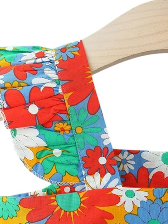 Kinderkleid Ärmellos Blumen Colorful