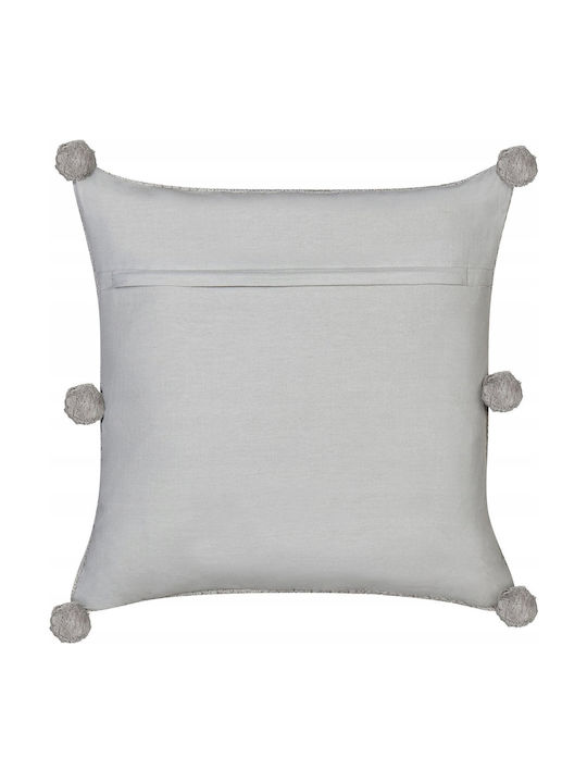 Set 2 Baumwoll-Zierkissen Grau Ocotea 45 X 45 Cm Lumarko