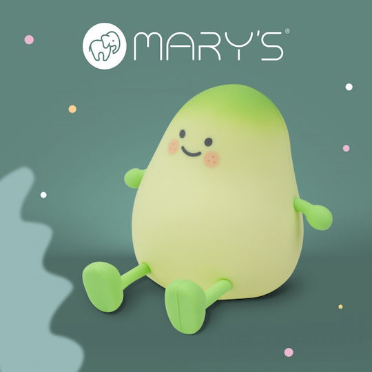 Mary's Led Kids Decorative Lamp Green 12.2x11.1x11.1εκ.